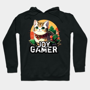 Kawaii Gamer Christmas Cat Hoodie